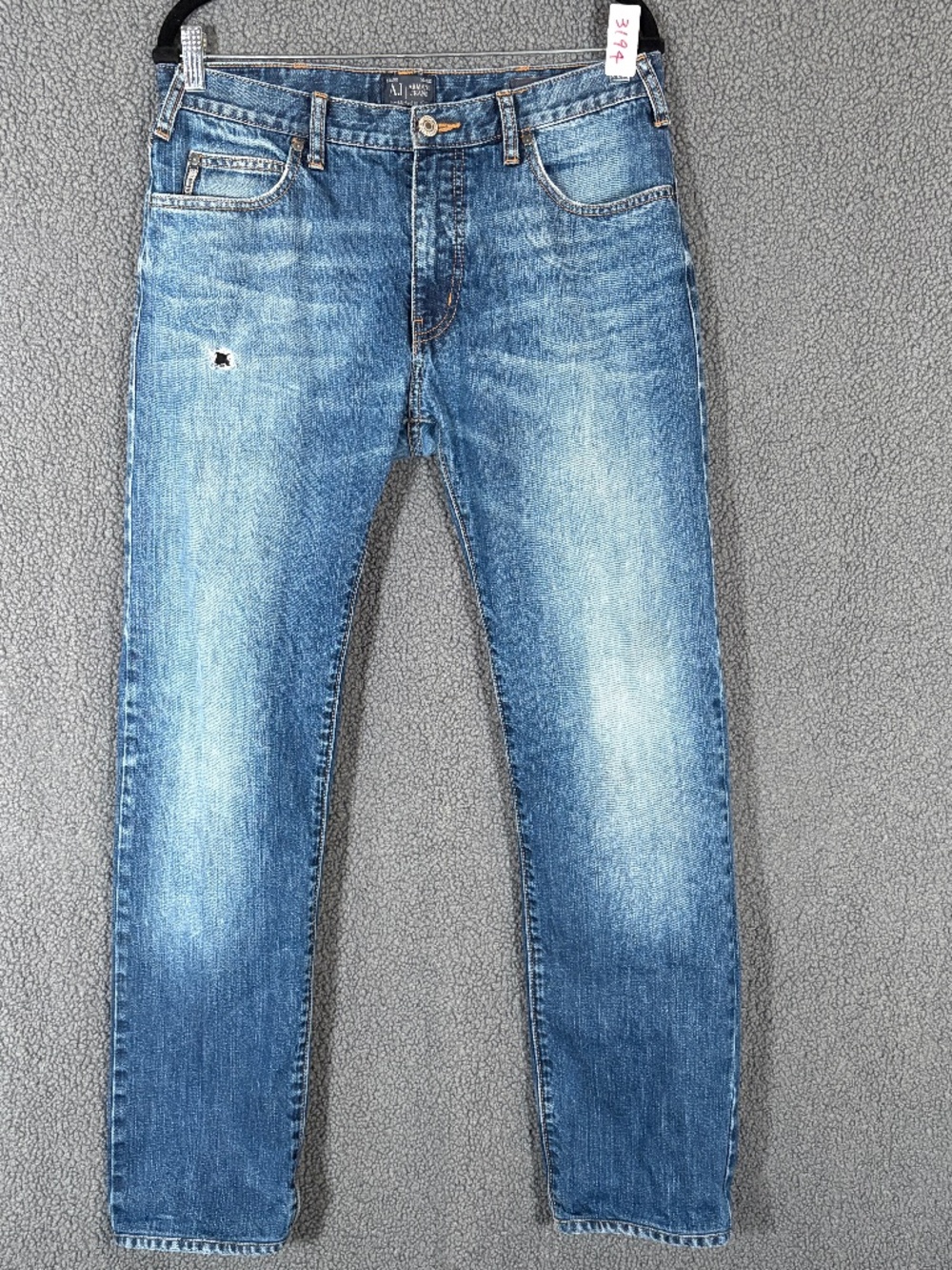 Armani Jeans J45 Regular Straight Jeans - Men's Size 32*34(Fit 32*31) - Blue